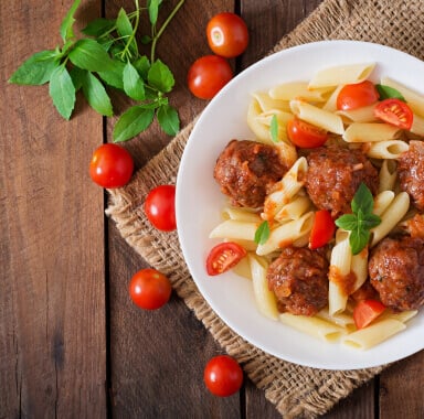 Penne & Meatballs